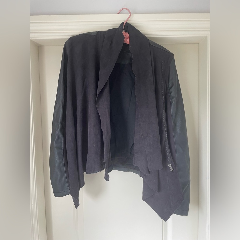 Women’s vegan leather/ suede jacket